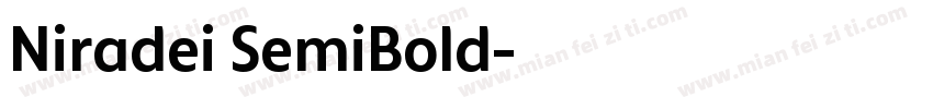 Niradei SemiBold字体转换